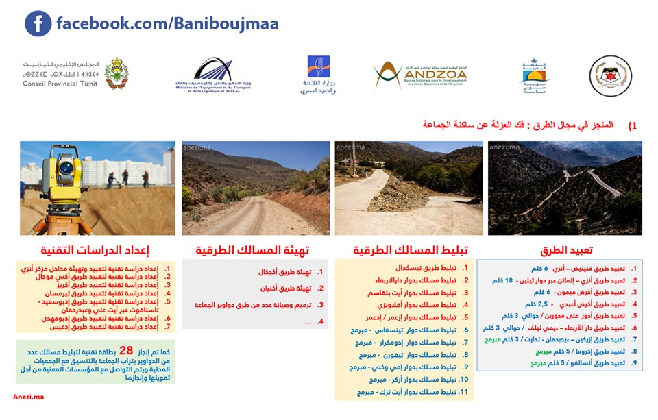 عمل جبار لفك العزلة عن دواوير جماعة أنزي