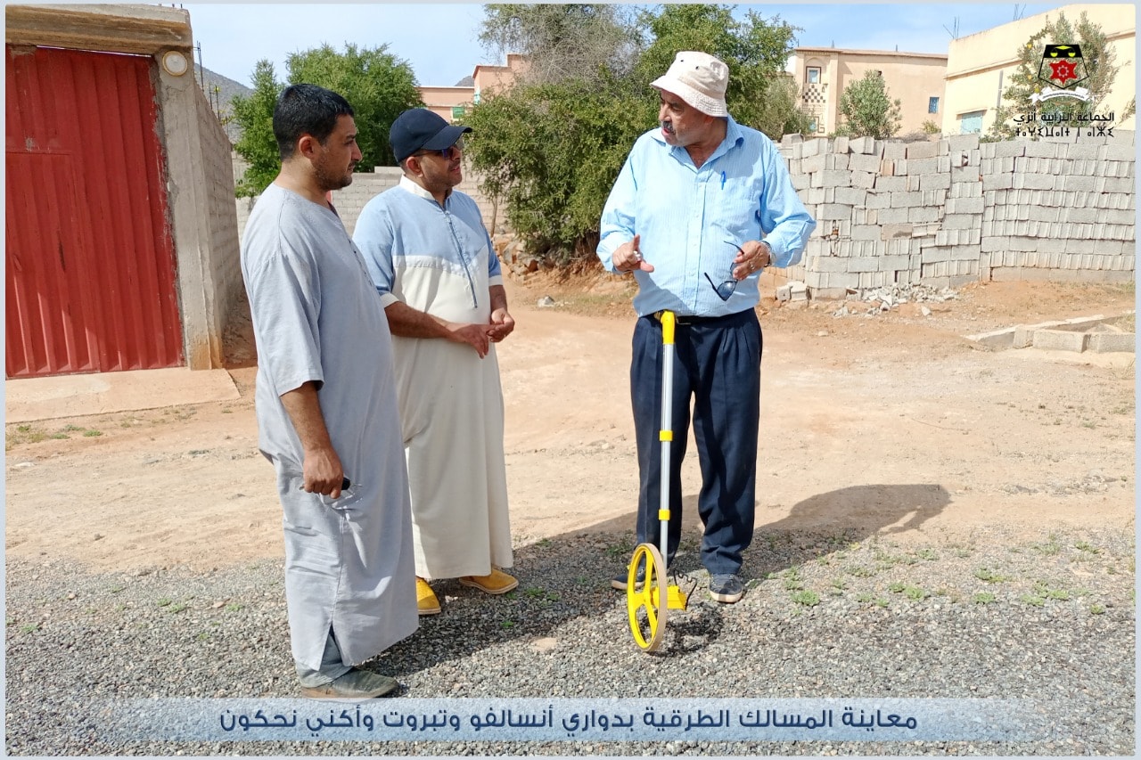 معاينة المسالك الطرقية بدواري أنسالفو وتبروت ودوار أكني نحكون